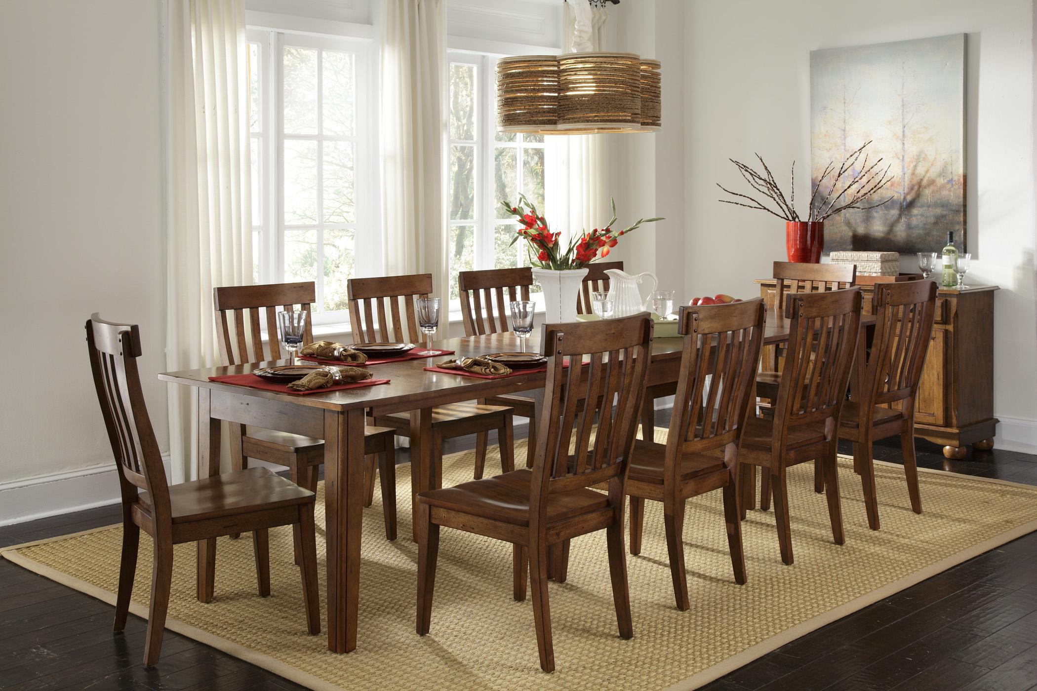 Slat back dining room chairs deals